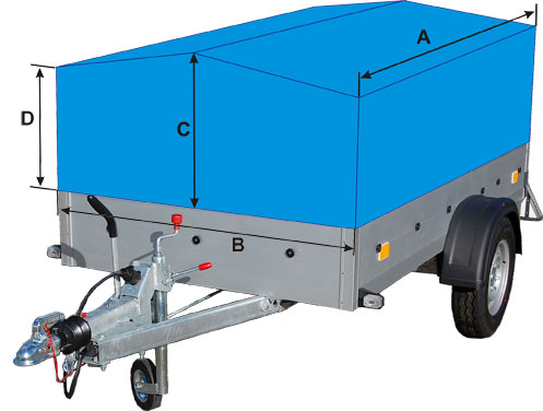 Maße Hochplane mit Spitzdach Maße Hochplane mit Spitzdach